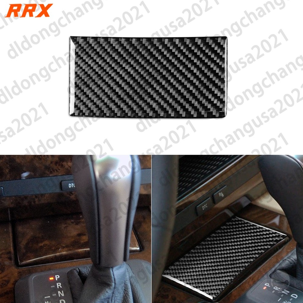 Real Carbon Fiber Gear Shift Panel Ashtray Cover Trim For BMW 5 Series E60 04-10