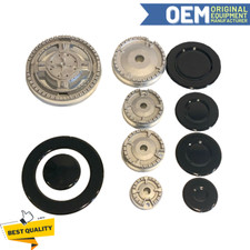Kit 5 Burners Flame Divider 4 Fire & Triple Crown For Smeg