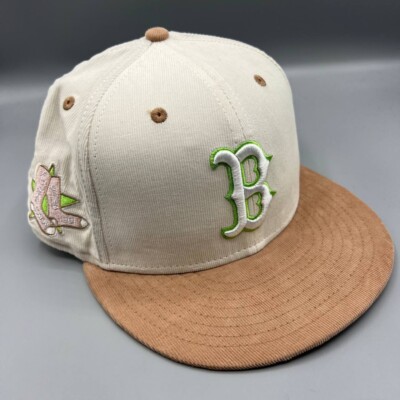 Boston Red Sox Hat Men 7 3/8 Brown 59Fifty New Era Fitted Cap New