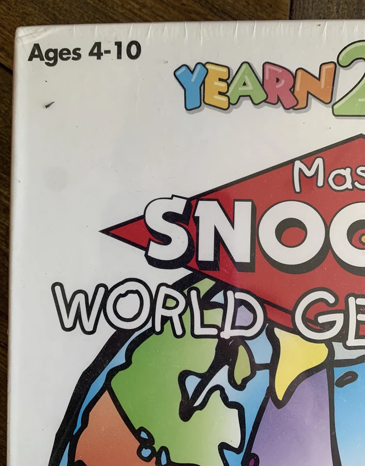 PEANUTS Snoopy Yearn 2 Learn Master Snoopy's World Geography Rare NEW SEALED - Image 3 of 4