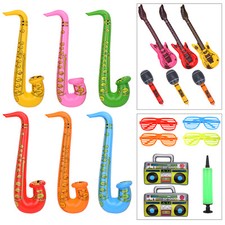Aufblasbare Musikinstrumente Spielzeug Gitarre Mikrofon Saxophon Party Requisiten Kinder