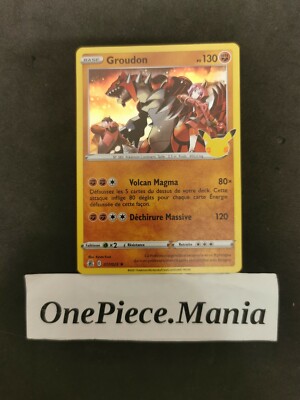 Pokémon card Celebration 25 years Groudon 017/025 25th Anniversary