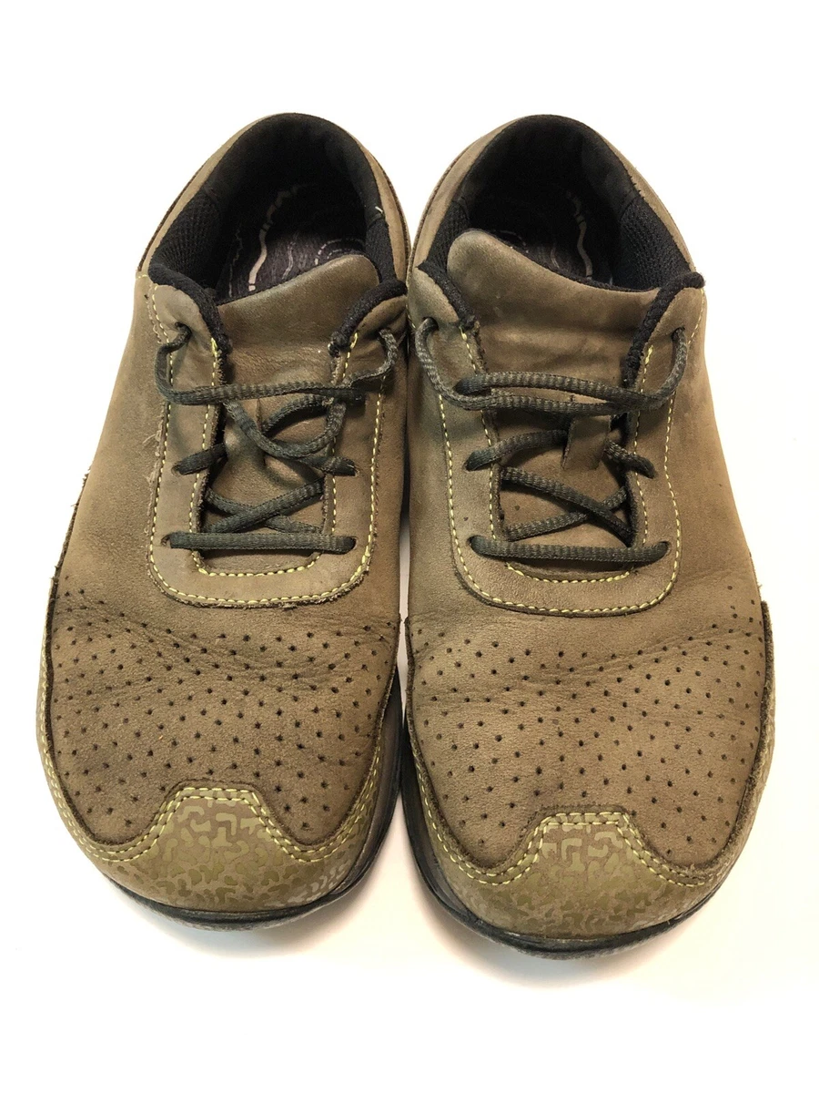 Womens ALTRA Run Natural Khaki Olive Leather Running Shoes Sneakers SIZE 7.5
