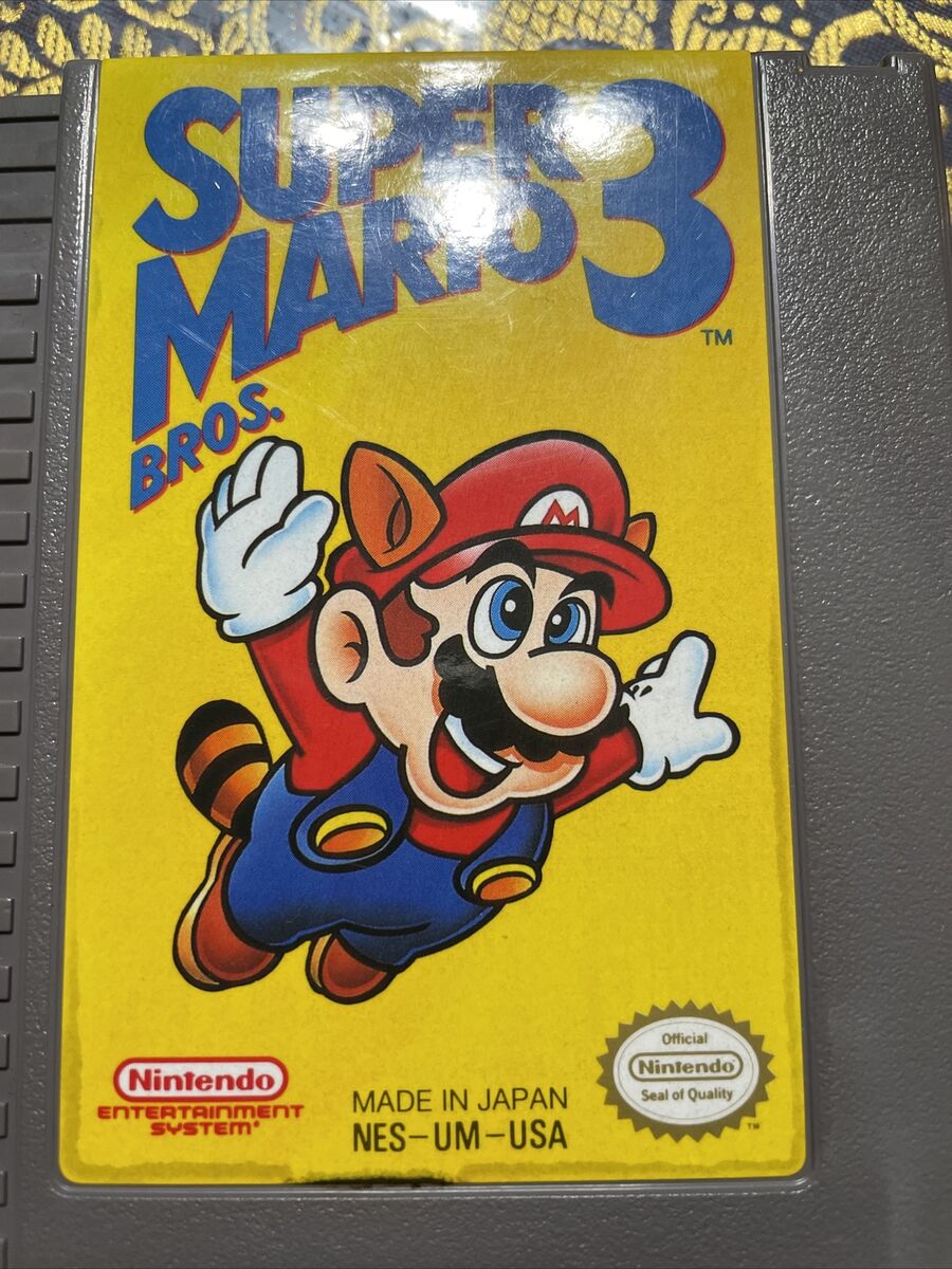 Super Mario Bros. 3 -- Nintendo NES RARE First Print Left Bros Game Only