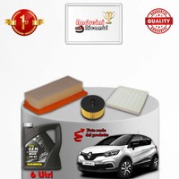 Set Service 3 Filter Und ÖL Renault Captur 1.3 Tce 96KW 131CV Von 2018-