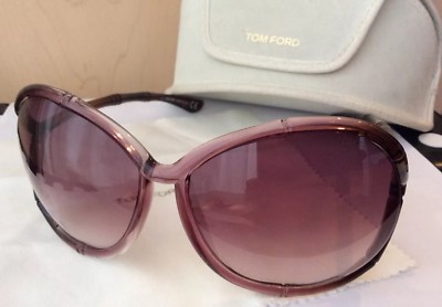Tom Ford Claudia TF Purple & Gold Frame - purple gradient lens womens sunglasses