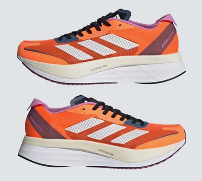Adidas Mens Adizero GX6652 Boston 11 Running shoes, US 7.5 , Solar Orange