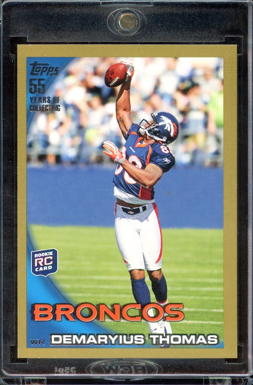 2010 Topps #275 Demaryius Thomas Gold #/2010 Rookie RC