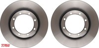 2X Bremsscheibe TRW DF6372 2 Bremsscheiben Hinterachse Hinten FüR Renault