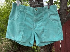 Vintage Ocean Pacific OP Corduroy Shorts Mint Green Surf Skate Dogtown Longrider