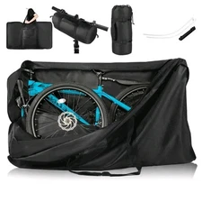 Bike Travel Bag,Heavy Duty 840D Transport Bicycle Storage Carry Bag with Stro...