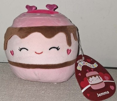 5'' JEMMA MARSHMALLOW SQUISHMALLOW PLUSH Pink S'More Heart Love Valentines Cute!