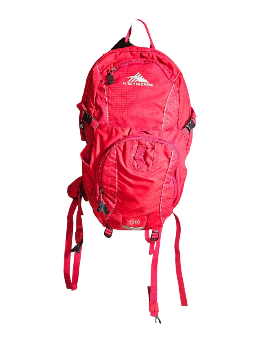 High Sierra Mountain Hiking Hunting Red Day Backpack H20 16L  display picture 2