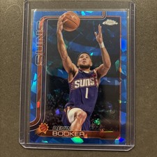 DEVIN BOOKER 2025-26 TOPPS CHROME SAPPHIRE #195 REFRACTOR SUNS