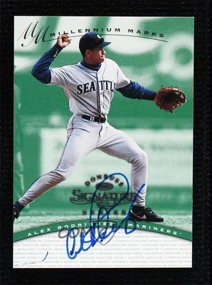 1997 Donruss Signature Series Millennium Marks 115/400 Alex Rodriguez Auto 0q5