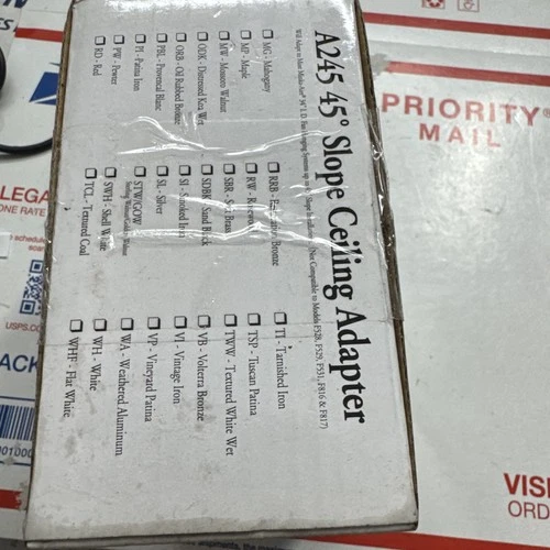 MinkaAire 45 Degree Slope Ceiling Fan Adapter, A245-BN - Brushed Nickel - Picture 9 of 9