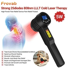 25 Diodes 5W Laser Therapy Device Red Light Treatment for Pain Relief Arthritis