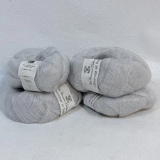 4 Knit One Crochet Too Yarn Gourmet Collection Gray Douceur et Soie 25g Italy