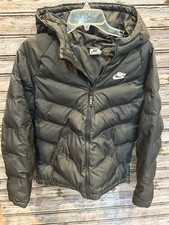 Nike Kids' Sportswear Puffer Jacket Black Youth XL Pink logo