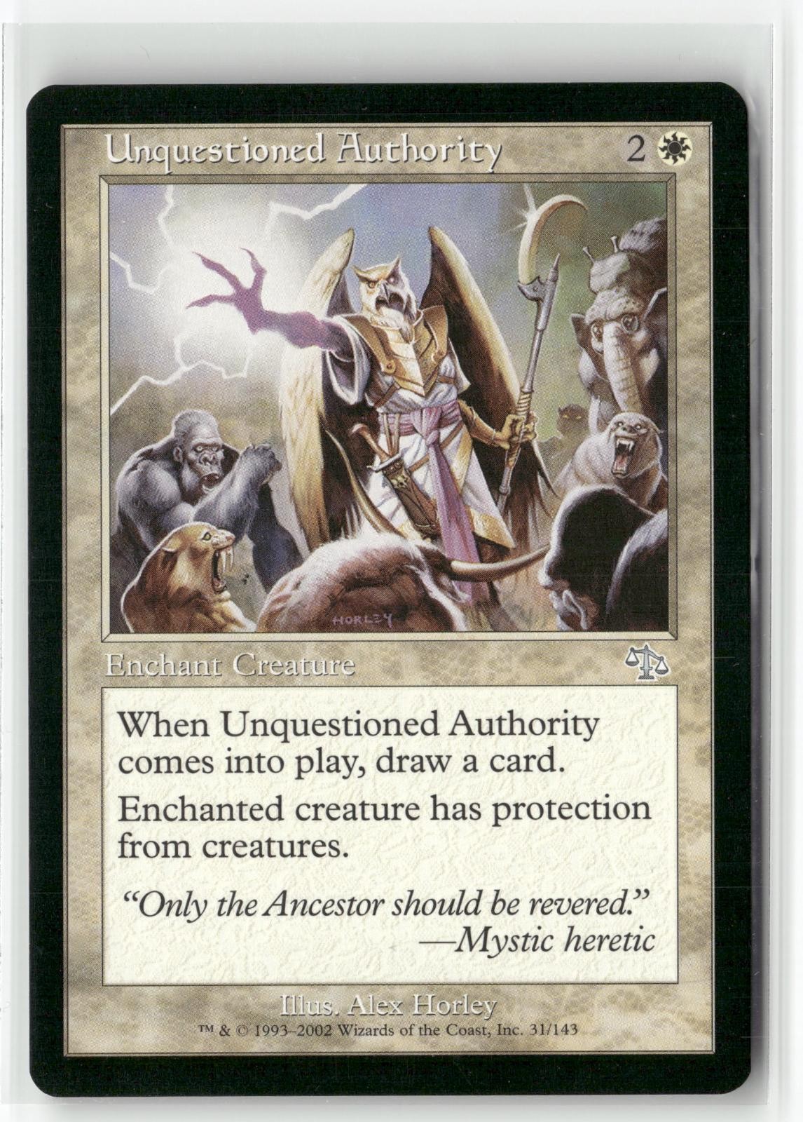Unquestioned Authority 31 Uncommon Judgment Magic: The Gathering Near Mint