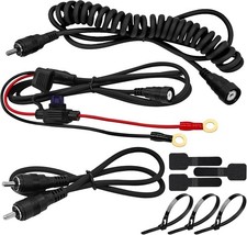 Snowmobile Helmet Heated Shield Cord, RCA Plug Heated Cord for Heated Most Elect