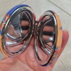 Compact Hinged POCKET MIRROR KEYCHAIN Mandala Evil Eye Indian Motif Multi Color — photo 10