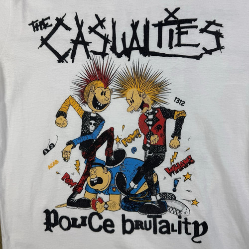 The Casualties Band Punk Hardcore Heavy Cotton White S-5XL T Shirt EN910