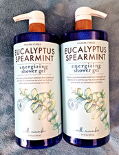 2 PACK PHARM to TABLE EUCALYPTUS SPEARMINT Energizing Shower Gel Cucumber 32 oz 1.06 per gallon