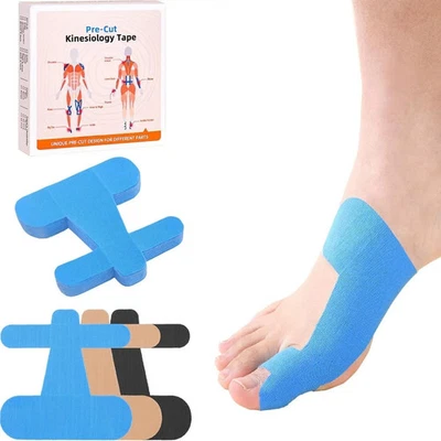 50Pcs Bunion Corrector Kinesiology Tape - Precut Elastic Support for Big Toe - Image 1 of 4