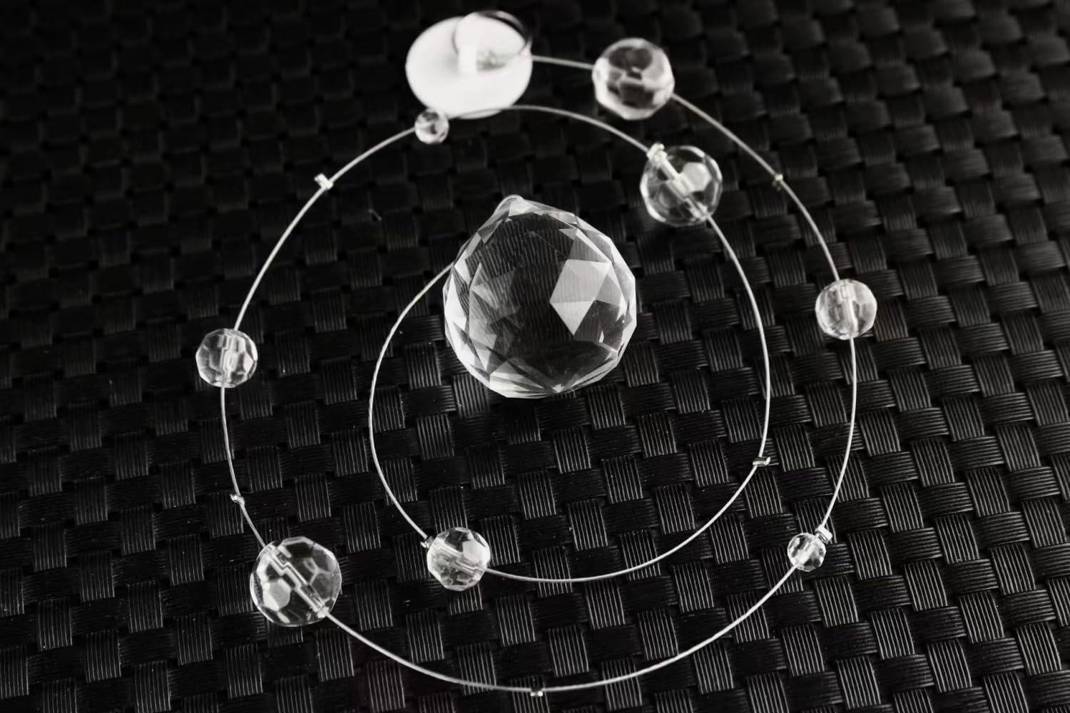 Crystal Beaded Curtain, 20 Strings Arched Door String Curtain, Hanging Door B...