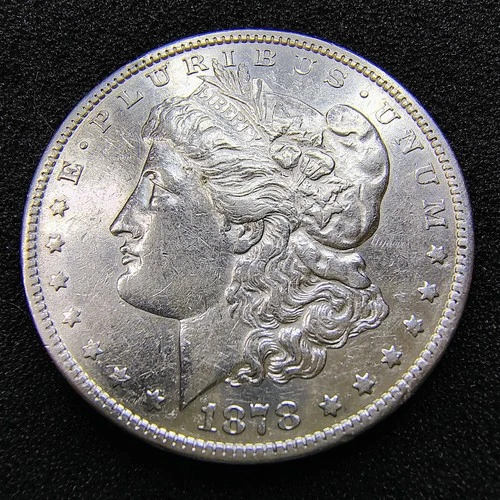 1878-S Morgan Silver Dollar $1 - San Francisco -90% Silver- XF-AU Det. - Cleaned