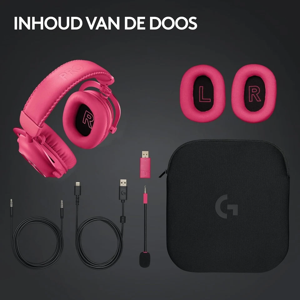 Logitech G PRO X 2 LIGHTSPEED Wireless Gaming Headset, Detachable Boom Mic, 50mm - Image 2 of 4