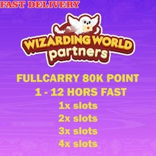 Wizarding World Partners Event Monopoly Go Full Carry 80K POINT 1-12 Hours