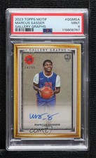 2023 Topps Motif Gallery Graphs 14/99 Marcus Sasser #GG-MSA PSA 9 MINT Auto 8d2