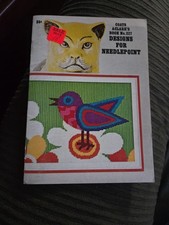 1963 Coats  Clark  s No 227 "Designs For Needlepoint" Booklet Vintage