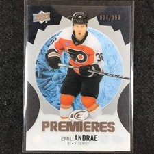 2023-24 UD Ice Hockey EMIL ANDRAE Ice Premiers Rookie Base /999 #167