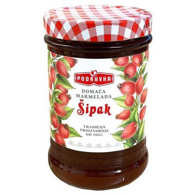 (9,24 EUR/kg) Podravka Konfitüre Sipak 670g Hagebutte Brotaufstrich Kroatien