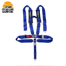 New 5 Point 3” Harness Quick Release Safety Seat Belt Universal For ATV UTV Blue