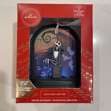 New Hallmark The Nightmare Before Christmas Jack Skellington Light-Up Ornament