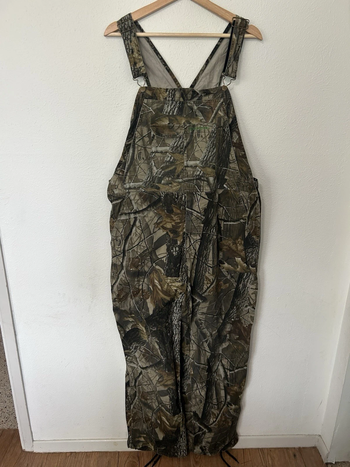 Remington Camo Overalls Mens Large Brown RealTree Hardwoods Hunting Bibs Outdoor
