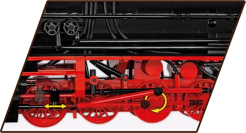 COBI Trains DR BR 52 Steam Locomotive 1:35 Scale Model Building Block Kit # 6282 - Picture 5 of 9