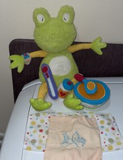 Manhattan Toy Co Talking FEEL BETTER FROG Complete Set 15" Tall Retired EUC