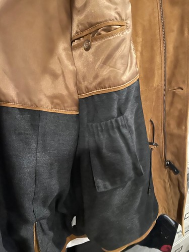 BEAUTIFUL MENS NEIMAN MARCUS EXCLUSIVE SUEDE HEAVY INSULATED JACK XXL BROWN $600 - Picture 8 of 9