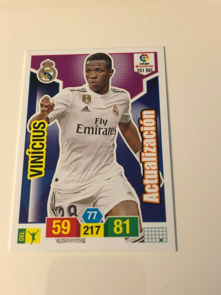 PANINI VINICIUS JUNIOR ROOKIE LOT CARD STICKERS REAL MADRID LA