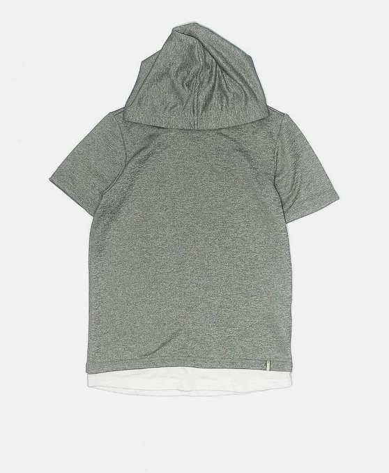 Sudadera con capucha manga corta Boston Traders para niños (VERDE GRANDE 14/16) NUEVA CON ETIQUETAS Foto 4 de 4