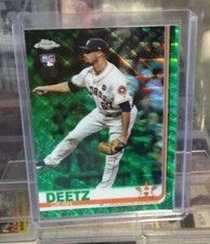 2019 Topps Chrome DEAN DEETZ GREEN Wave SP /99 Astros