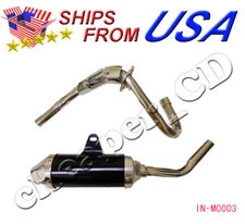 Exhaust Pipe Muffler BBR Honda XR50 CRF50 SSR SDG 125cc D Section Style