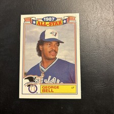 C44a #6 George Bell, Toronto Blue Jays, Topps All Star Collectors Edition 1987