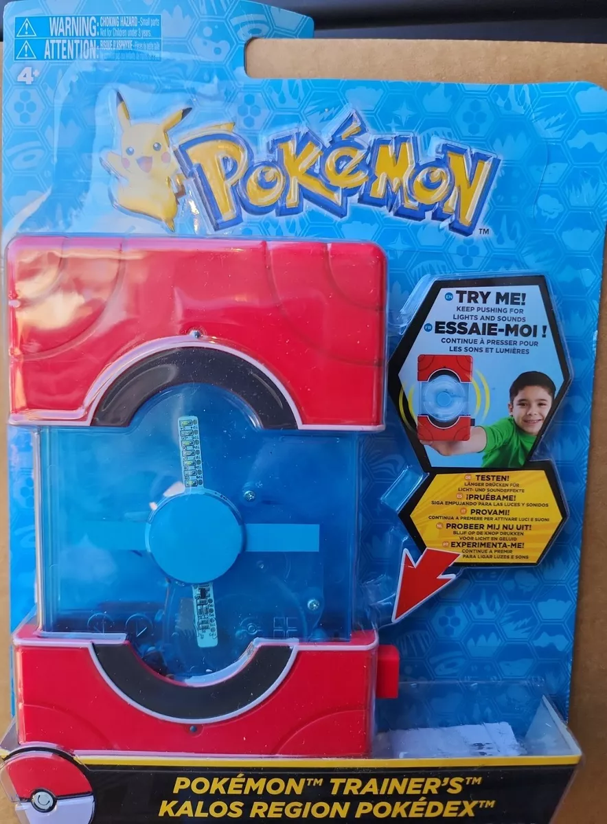 POKEMON TRAINERS KALOS REGION POKEDEX TOMY (NEW) BLUE PACKAGING