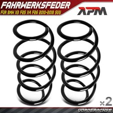 2x Federn Fahrwerksfeder Vorne Vorderachse für BMW X3 F25 X4 F26 2010-2018 SUV